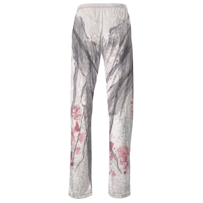 Cherry Blossom Art Womens Trousers