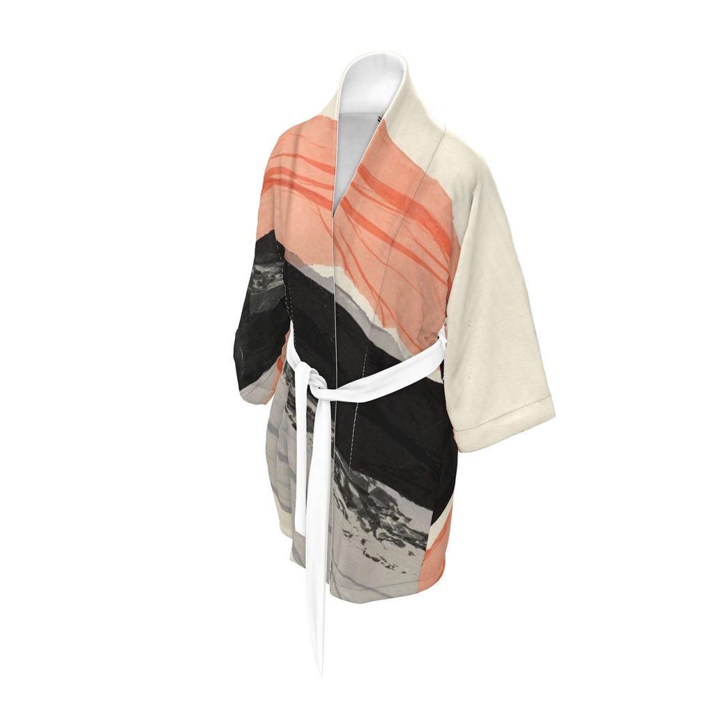 Peach&Black Kimono