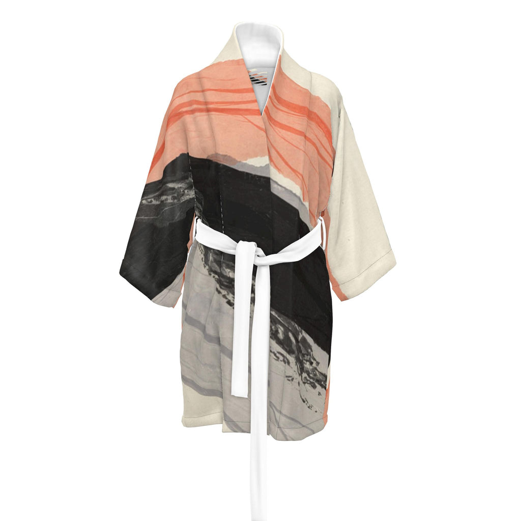 Peach&Black Kimono