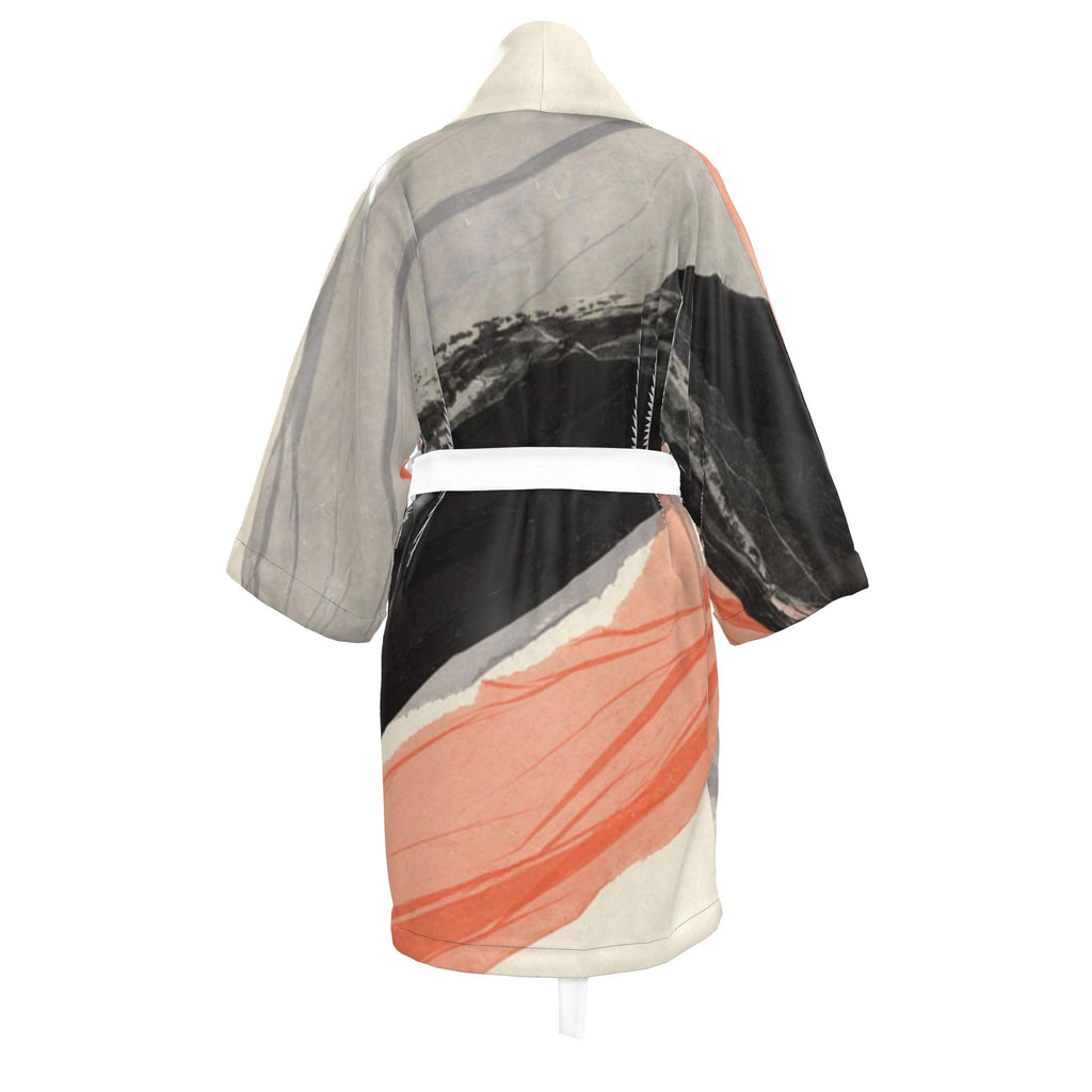 Peach&Black Kimono