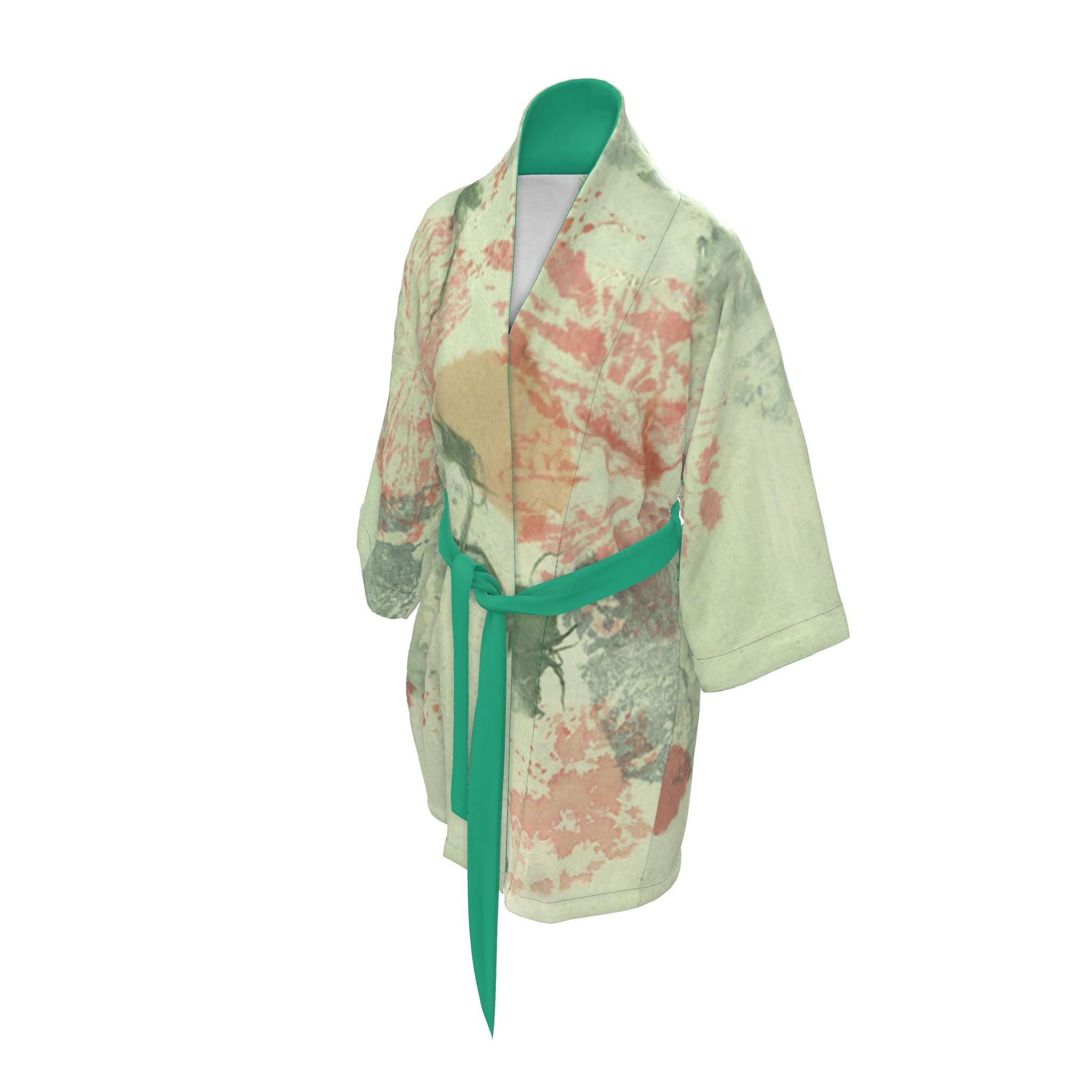 Ginkgo green Kimono