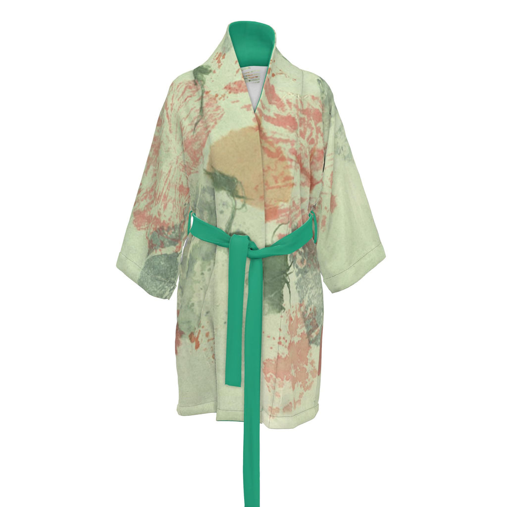 Ginkgo green Kimono