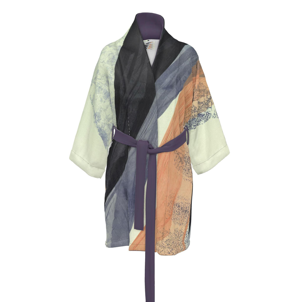Navy&Peach Kimono