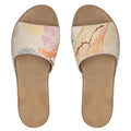 Happy Diptych Art Womens Leather Sliders