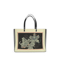 Oriental Black Lily Art Handbag