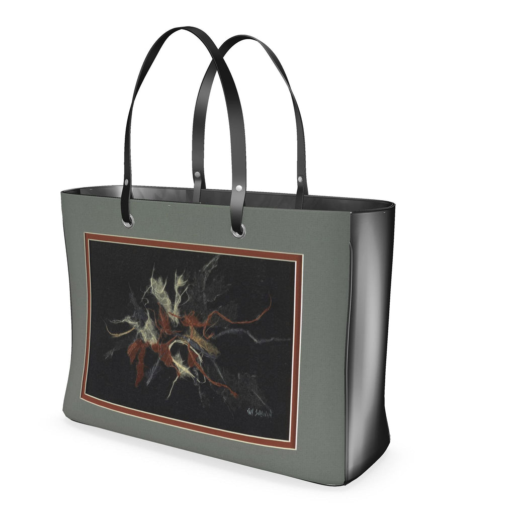 Matted Black Washi Art Handbag