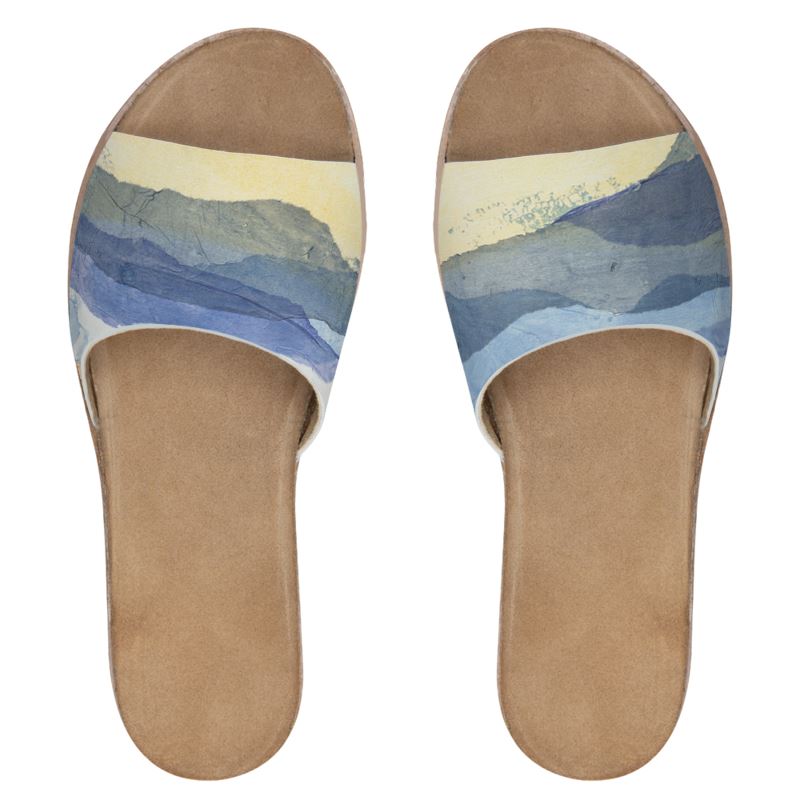 Beckoing Basin Womens Leather Sliders