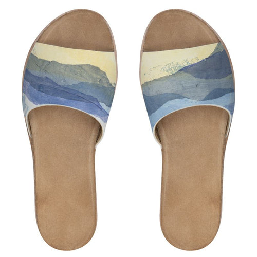 Beckoing Basin Womens Leather Sliders