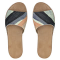 Navy&Peach Art Womens Leather Slidera