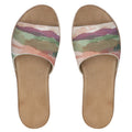 Sunset Mountain Art Womens Leather Sliders