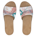 Wonderful Washi Art Womens Leather Sliders