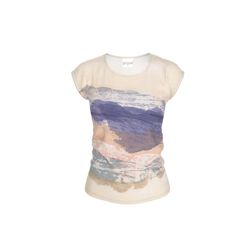 Abstract Mountain art Ladies T Shirt