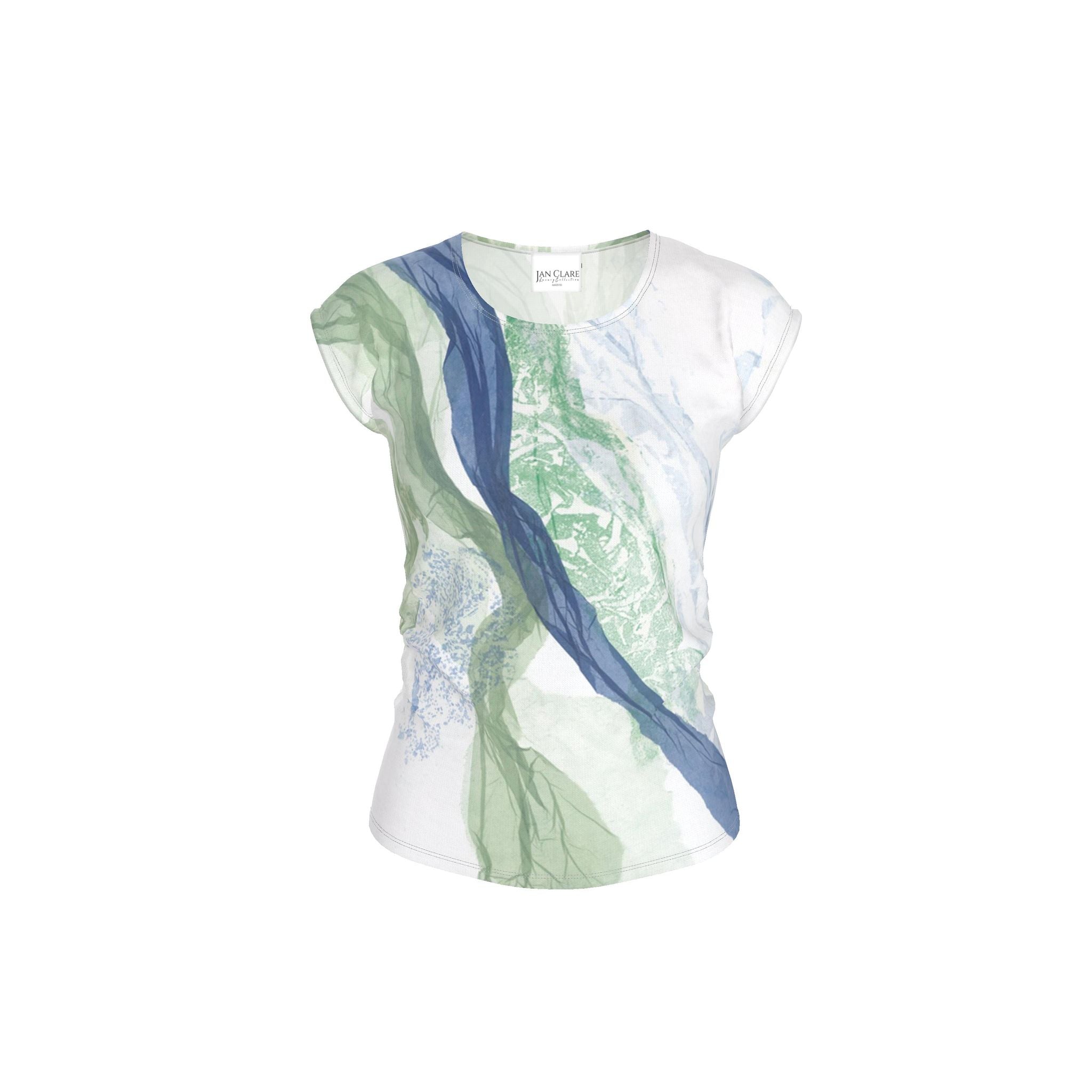 Beach Glass art Ladies T-Shirt