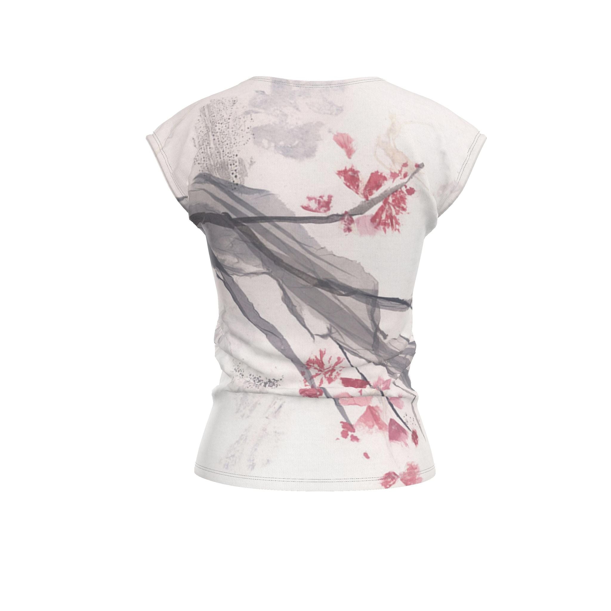 Cherry Blossom art Ladies T Shirt