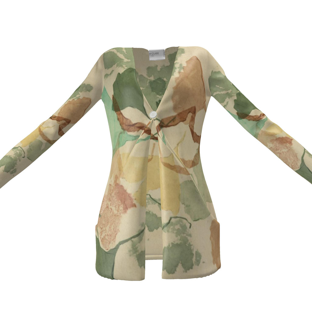 Ginkgo art Ladies Cardigan with Pockets