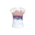 Pink Mountain art Ladies T Shirt