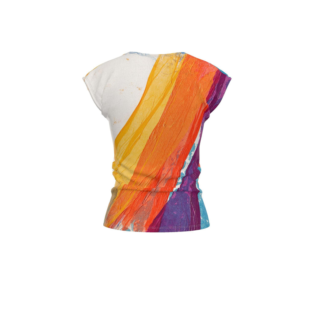 Washi Sari art Ladies T Shirt