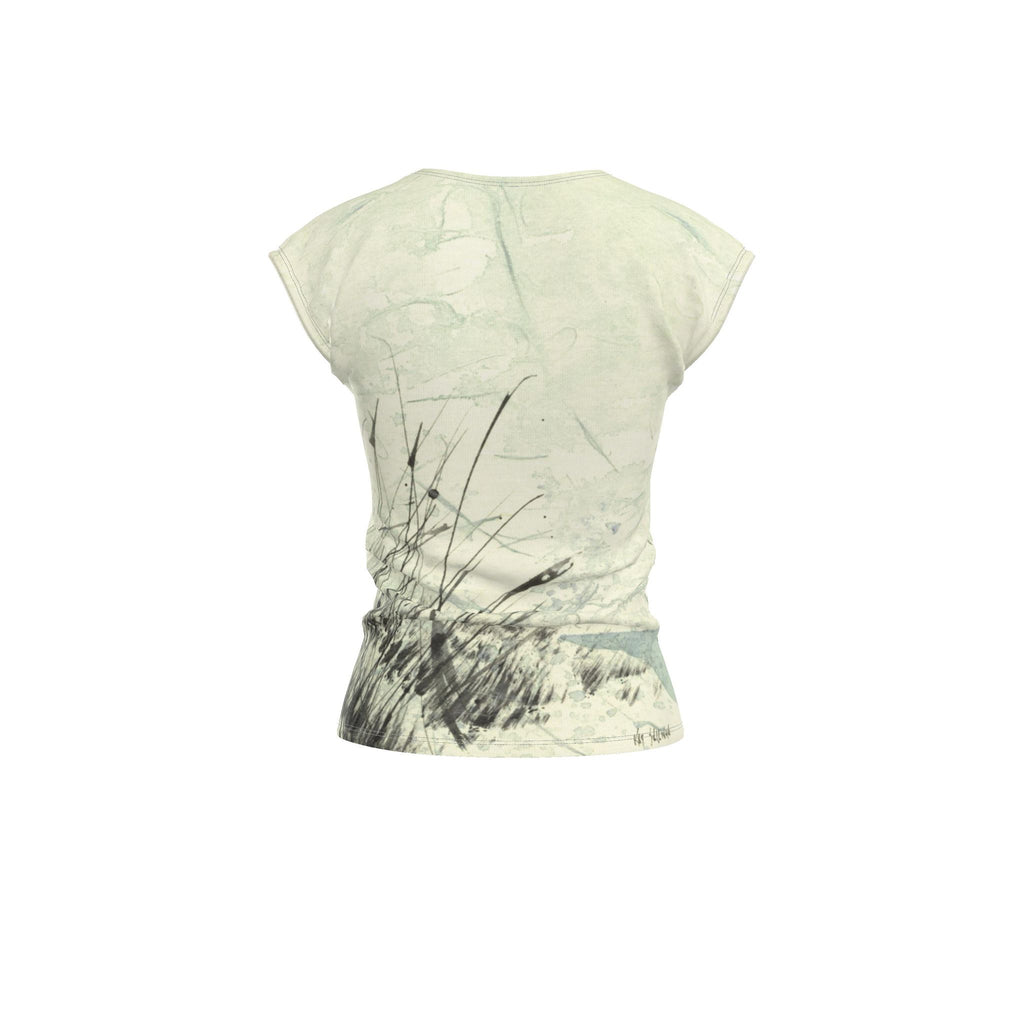 Sea Oats art Ladies T Shirt