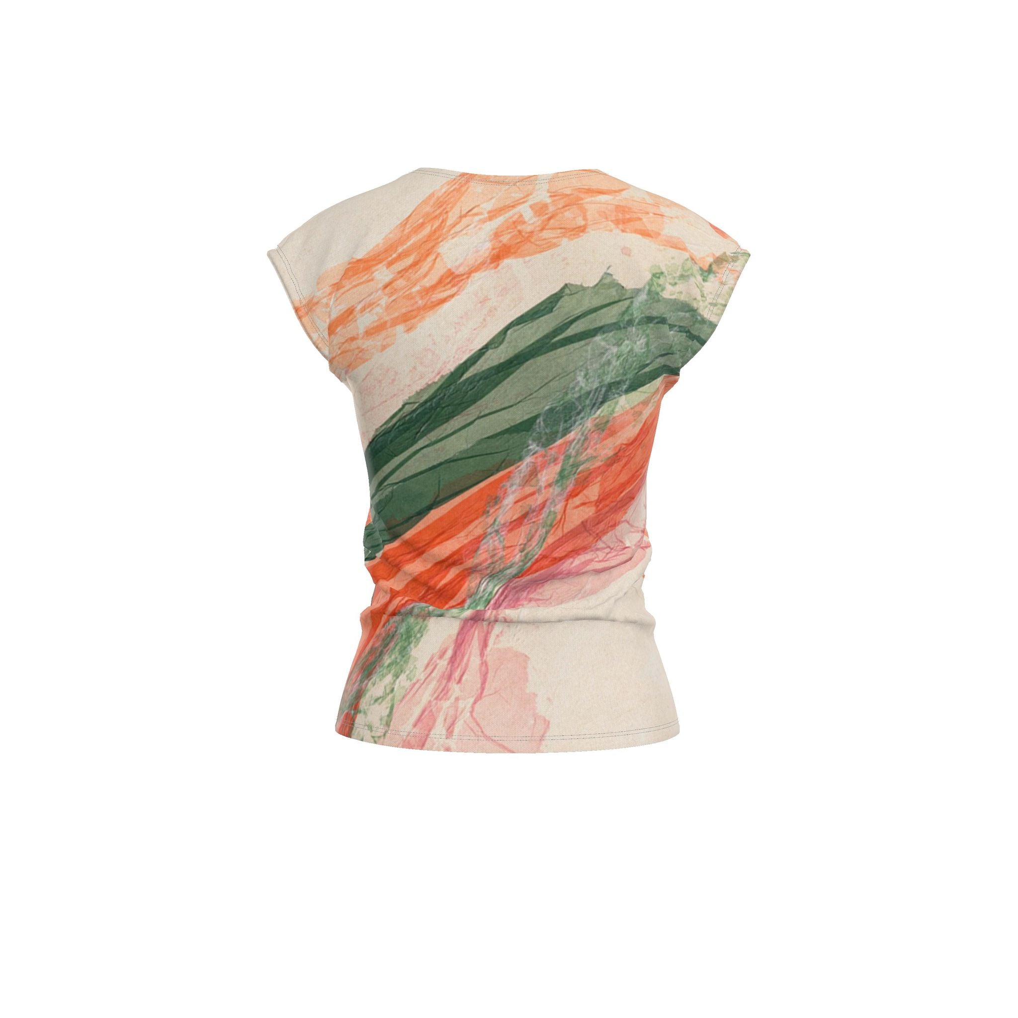 Elmhurst Sunset art Ladies T Shirt