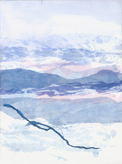 Blue Mountains in Washi Giclee Reproduction Prints