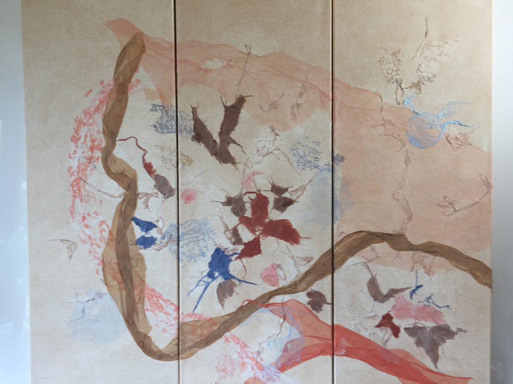 Flowing Washi Triptych Original