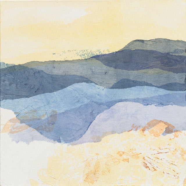 Beckoning Basin Mountains in Washi Triptych Giclee Reproduction prints